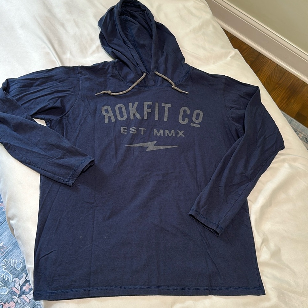Rokfit Co long sleeve hoodie, men’s large
